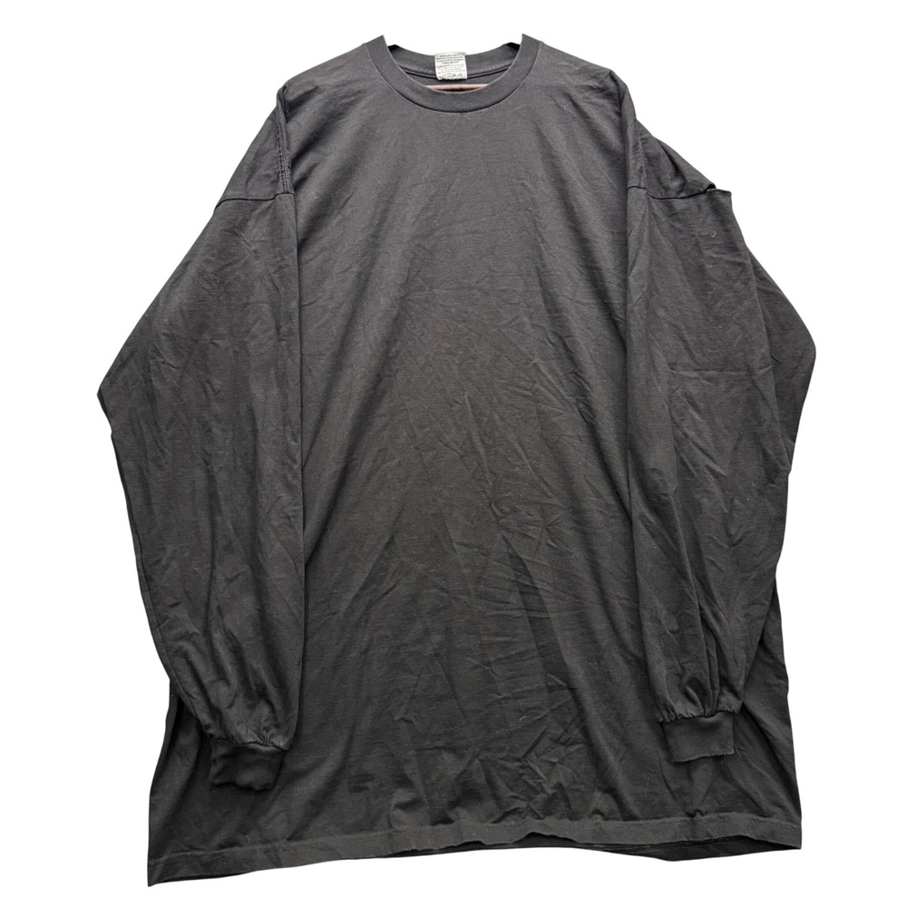 Pro Club Super Heavy T-Shirt Mens 5XL Tall Black Long Sleeve Cotton Athletic